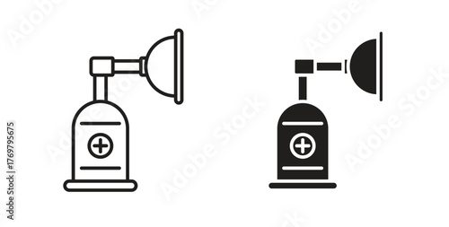 Anesthesia icon. Symbol, logo illustration. graphic icon set
