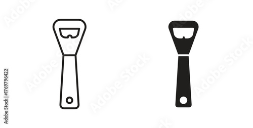 Bottle opener icon. Symbol, logo illustration. graphic icon set