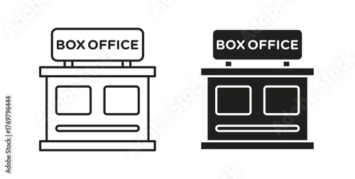 Box office icon. Symbol, logo illustration. graphic icon set