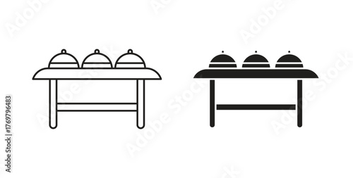 Buffet icon. Symbol, logo illustration. graphic icon set