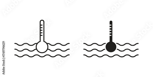 Car temperature icon. Symbol, logo illustration. graphic icon set