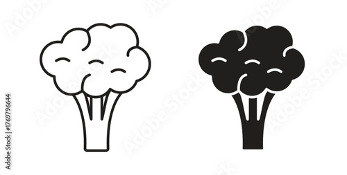 Cauliflower icon. Symbol, logo illustration. graphic icon set