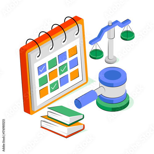 Papier peint Premium download illustration of justice day