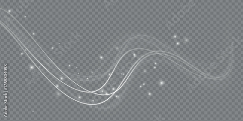 Stream of fresh wind png. Imitation of the exit of cold air from the air conditioner. Cold winter wind texture. Holiday vector blizzard. Christmas effect of a cold blizzard. Vector PNG