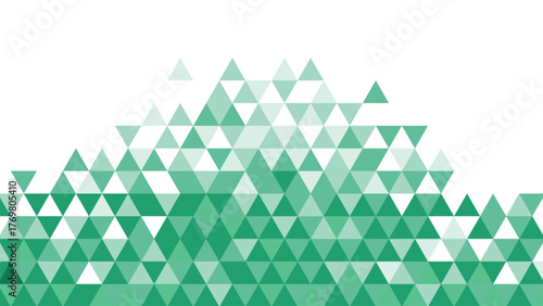 Green And White Geometric Triangle Pattern Border Background Banner Design For Website Header Or Footer
