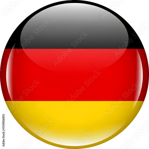 Free Download German flag in a glossy sphere with black background germany isolated on a transparent background - GFXLoad