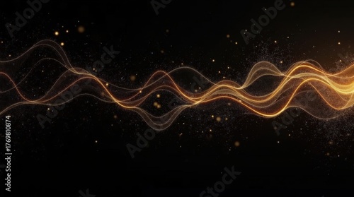Abstract background with glowing lights