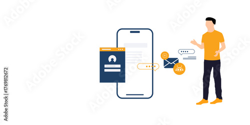 chat bot email agent concept