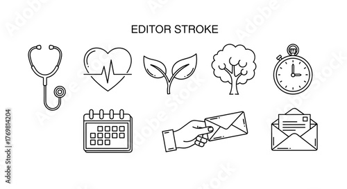 A conceptual illustration depicting the intersection of health, nature, and time, visualized through hands holding an envelope, symbolizing care, growth, and the passage of moments, perfect for
