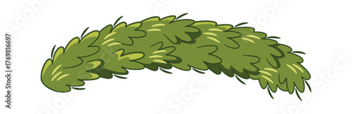 Christmas pine garland green branch