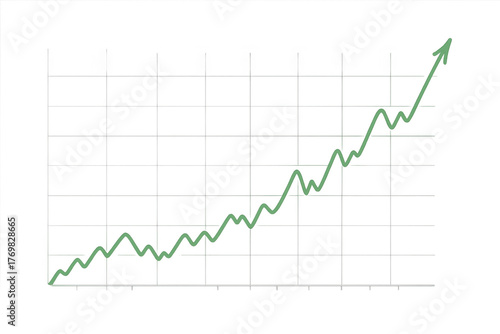Free Download Line graph showing financial growth and stock market increase with an upward trend on transparent background - GFXLoad
