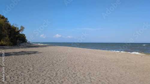 The East Point Beach of the Point Pelee National Park (Leamington, Ontario, Canada)