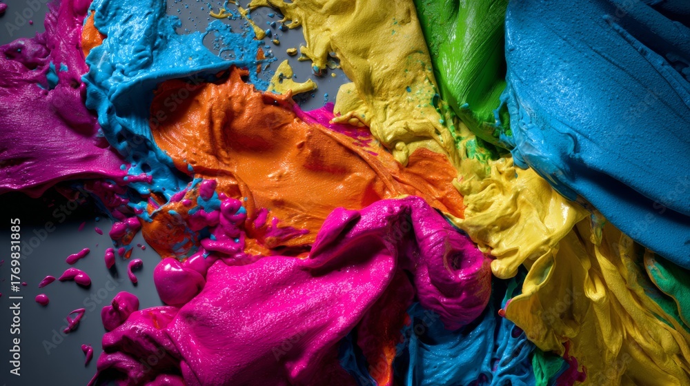 custom made wallpaper toronto digitalColorful fabrics in artistic splash for textile branding or fashion photography with dramatic movement and vibrant styled visuals