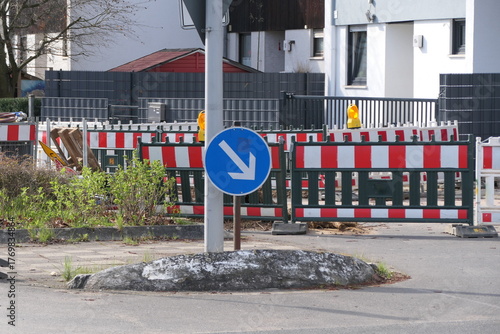 Bauarbeiten an einer Strasse