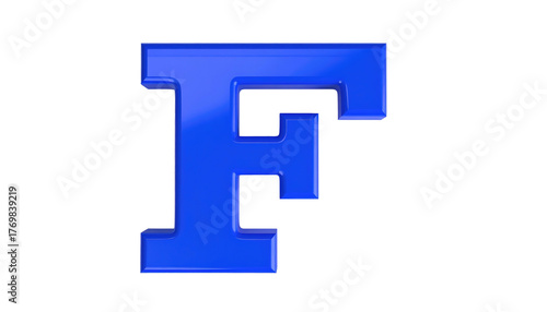 Free Download Gleaming, royal blue letter 