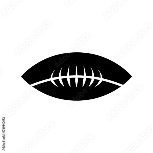 Football clip art design on plain white transparent isolated background for card, shirt, hoodie, sweatshirt, apparel, card, tag, mug, icon, poster or badge, tailgates and touchdowns