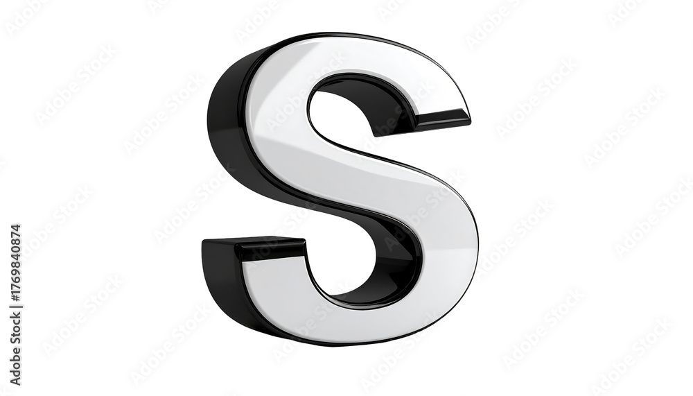 Naklejka premium 3D render of the letter 