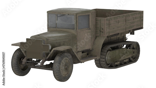 3d rendering zis-42 ww2 military truck