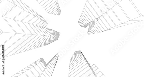 Architecture building abstract vector illustration