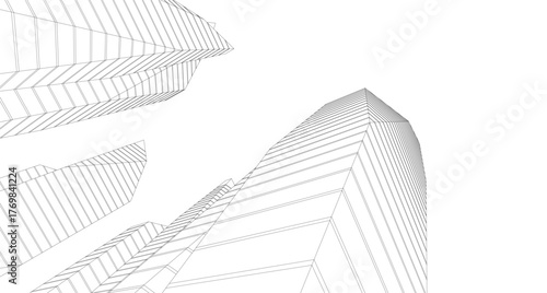 Architecture building abstract vector illustration