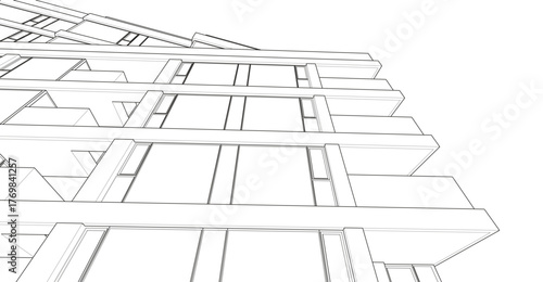 Architecture building abstract vector illustration