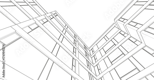Architecture building abstract vector illustration