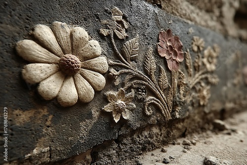 Beautiful paper style flower artwork high resolution picture