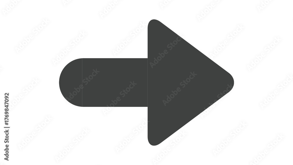 Fototapeta premium Bent Corner Arrow Symbol