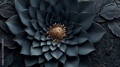 Gorgeous 3d flower wall texture high resolution picture