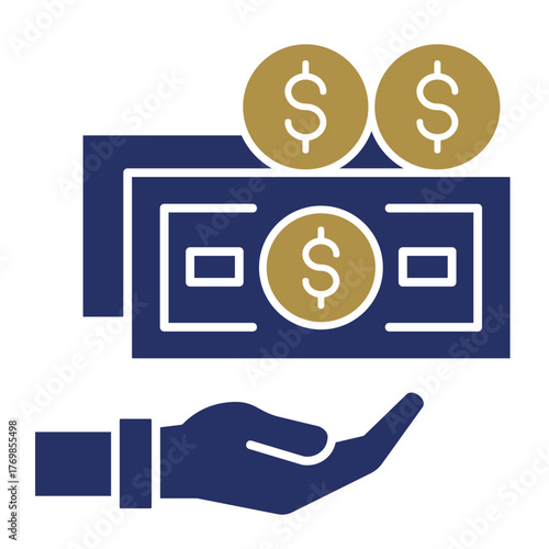 Salary  Icon Element For Design