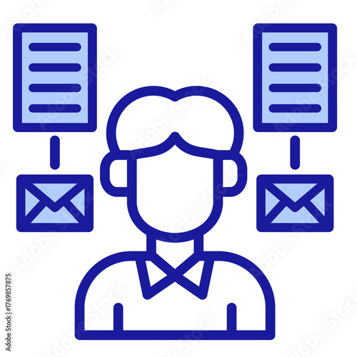 Multitasking Icon Element For Design
