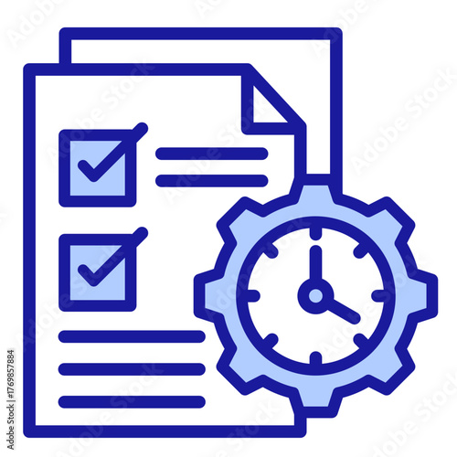 Time Management Icon Element For Design
