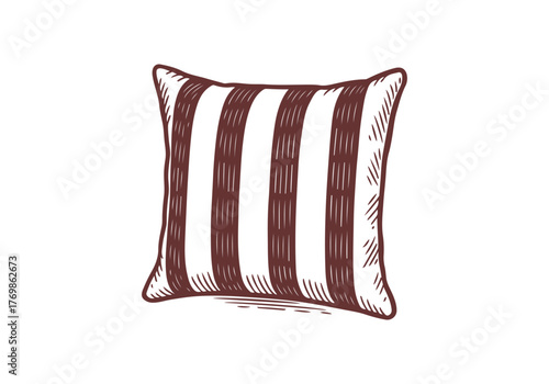 Pilow hand drawn simple vector illustration