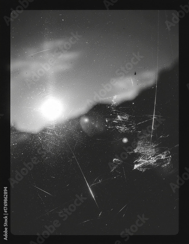 Grunge Film Scratch and Light Leak Overlay Set