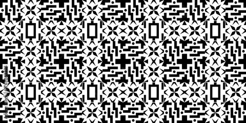 Art Deco Geometric Design Pattern for Seamless Transparent Background Template
