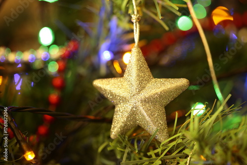 A star Christmas decoration .
