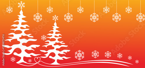 Christmas card with stars and snowflakes, vector Christmas card with stars and snowflakes