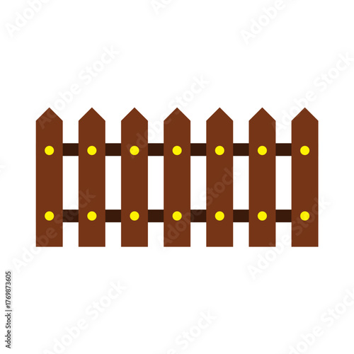 house fence icon vector illustration