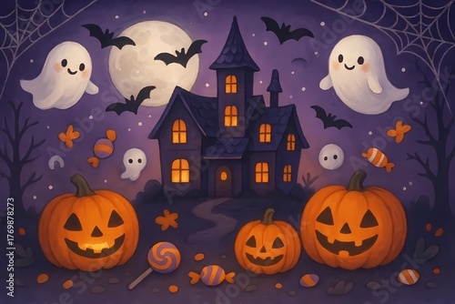 halloween background illustration