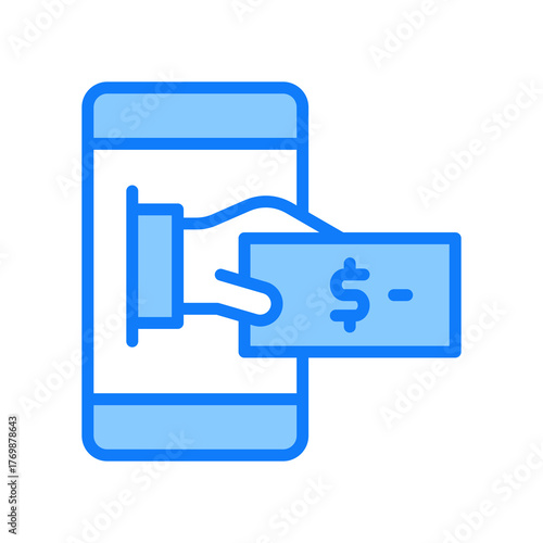 Payment blue icon 