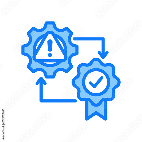 Risk blue icon 