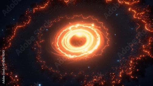 planets in a vibrant nebula cosmic scene space ; fantasy art background