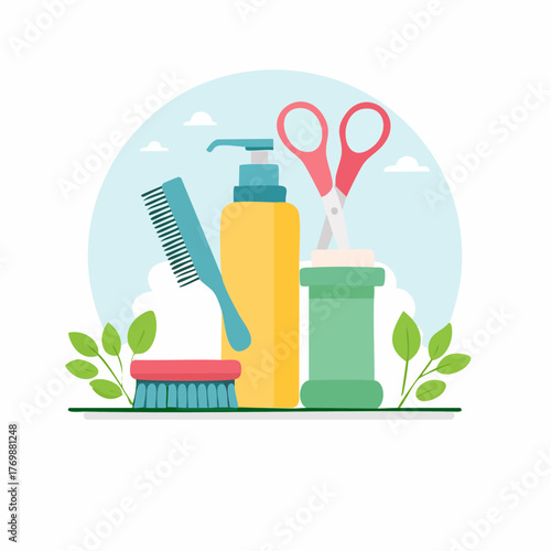 Hairdressing tools and supplies for salon grooming and personal care