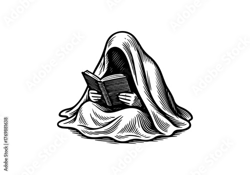 Blanket hand drawn simple vector illustration