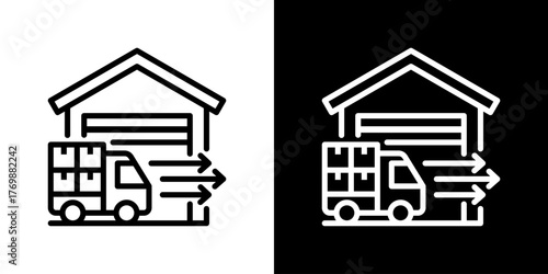Supply Icon Line Style Vector Illustration 