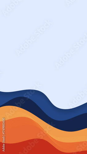 Earth Tones Abstract Canyon Wave Design