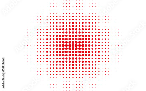 Halftone circles, halftone dot pattern