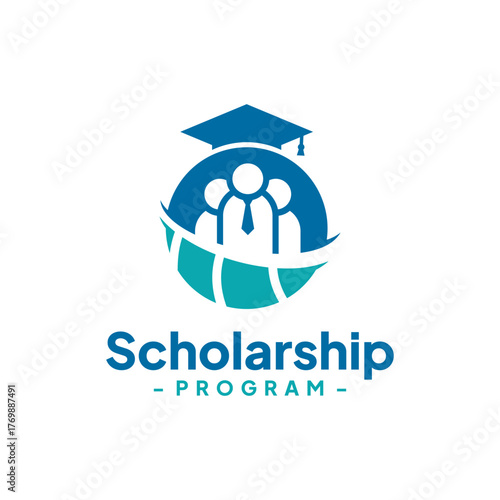 Bachelor Achieves Success Logo Design Vector. Concept of school education scholarship, academic, campus, university and college.