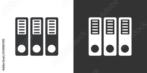 Archiving icon. Solid glyph series icon