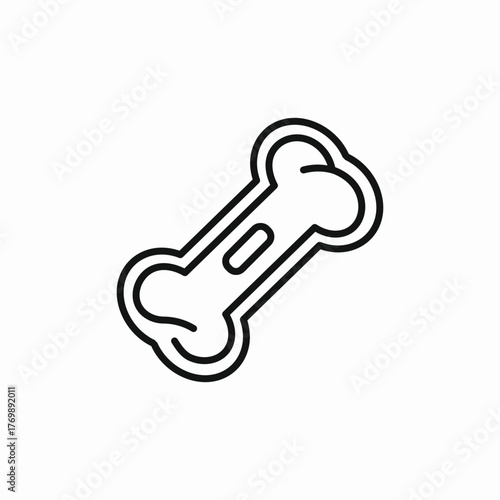 pet bone toy icon sign vector